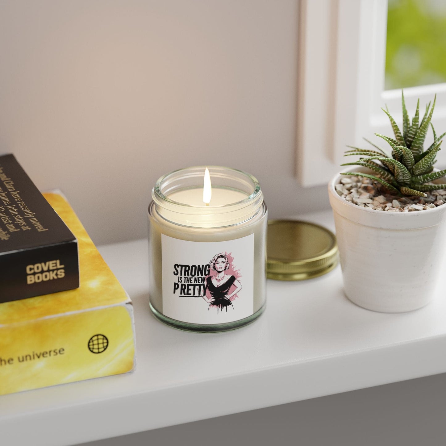 Strong is the new pretty - Natural & Non Toxic 🌱 Scented Candle Coconut Apricot Wax
