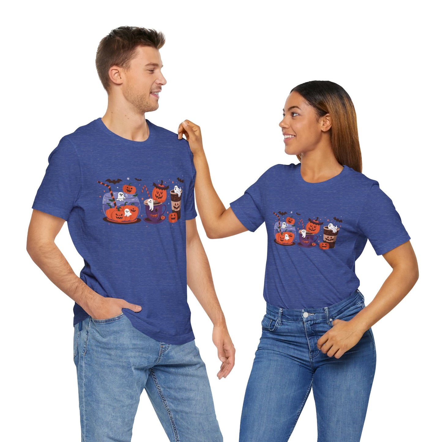 Exclusive Halloween Pumpkin Party - T-Shirt - Fun colors 🧡🩶🩷