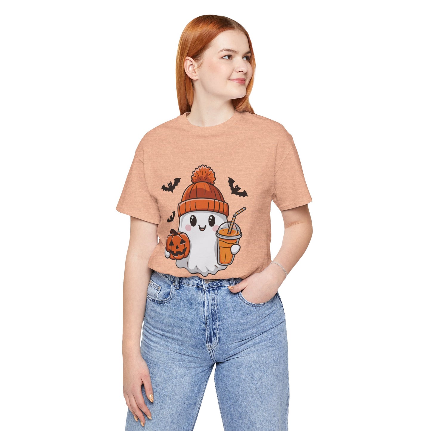Exclusive Halloween Cute Pumpkin Spice Ghost - Sweatshirt - Fun colors 🧡🩶🩷