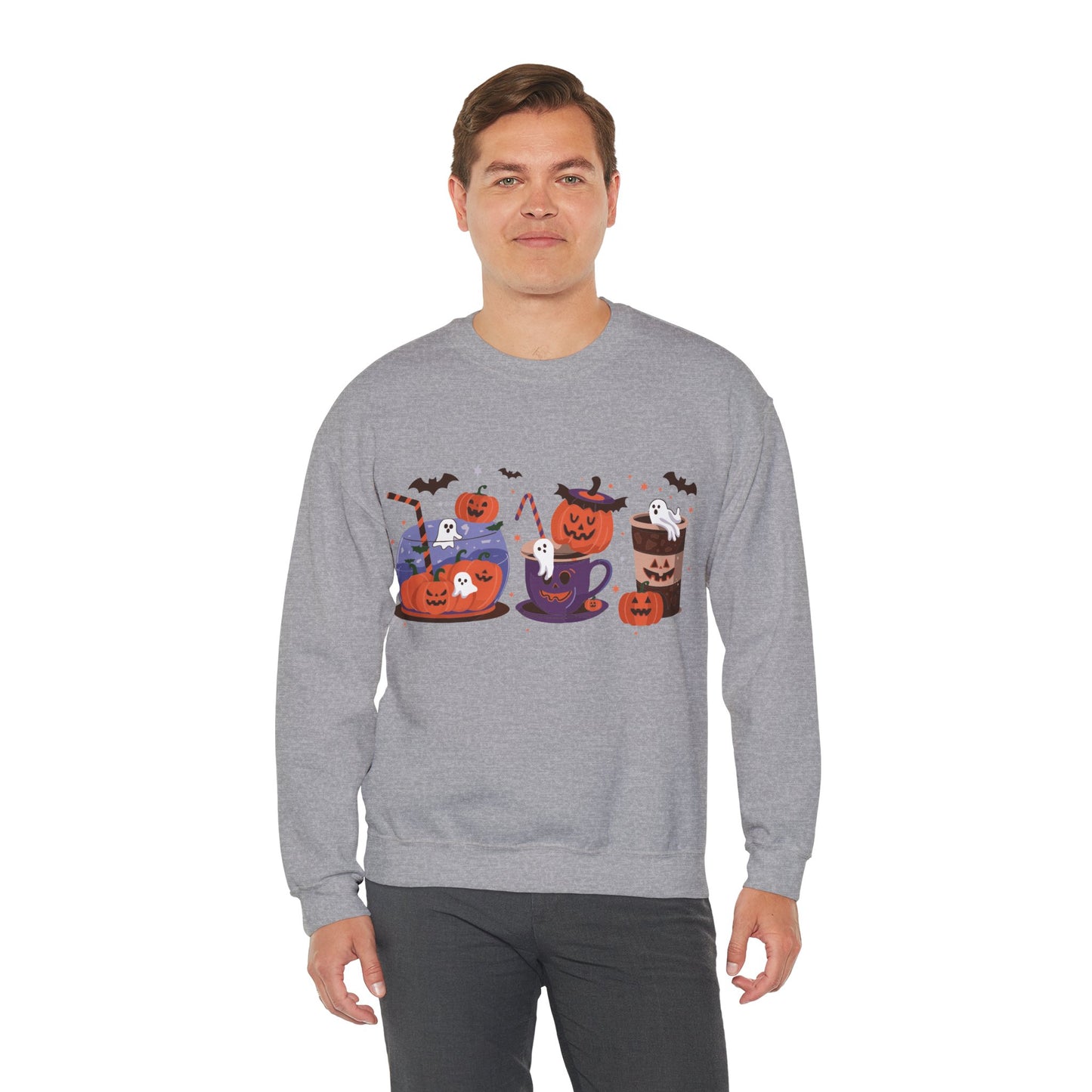 Exclusive Halloween Pumpkin Party - Sweatshirt - Fun colors 🧡🩶🩷