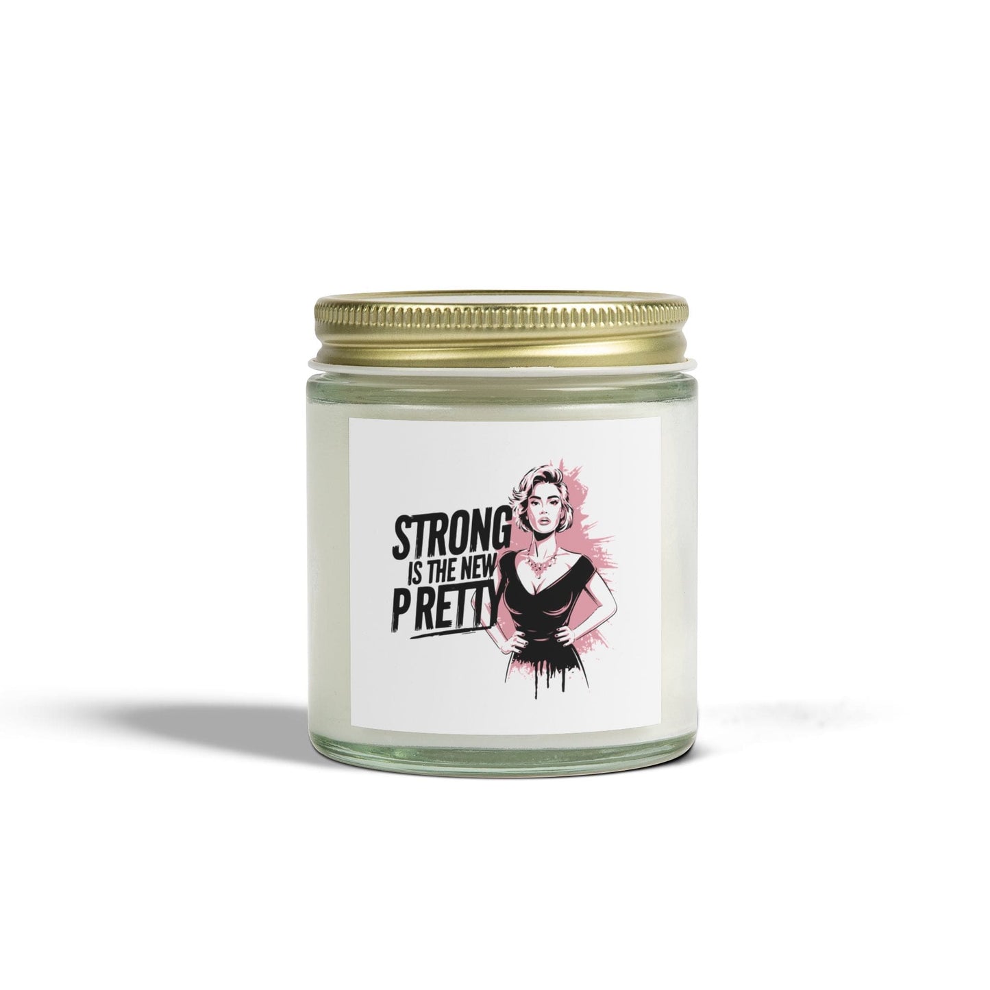 Strong is the new pretty - Natural & Non Toxic 🌱 Scented Candle Coconut Apricot Wax