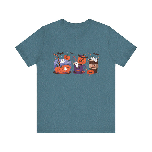 Exclusive Halloween Pumpkin Party - T-Shirt - Fun colors 🧡🩶🩷