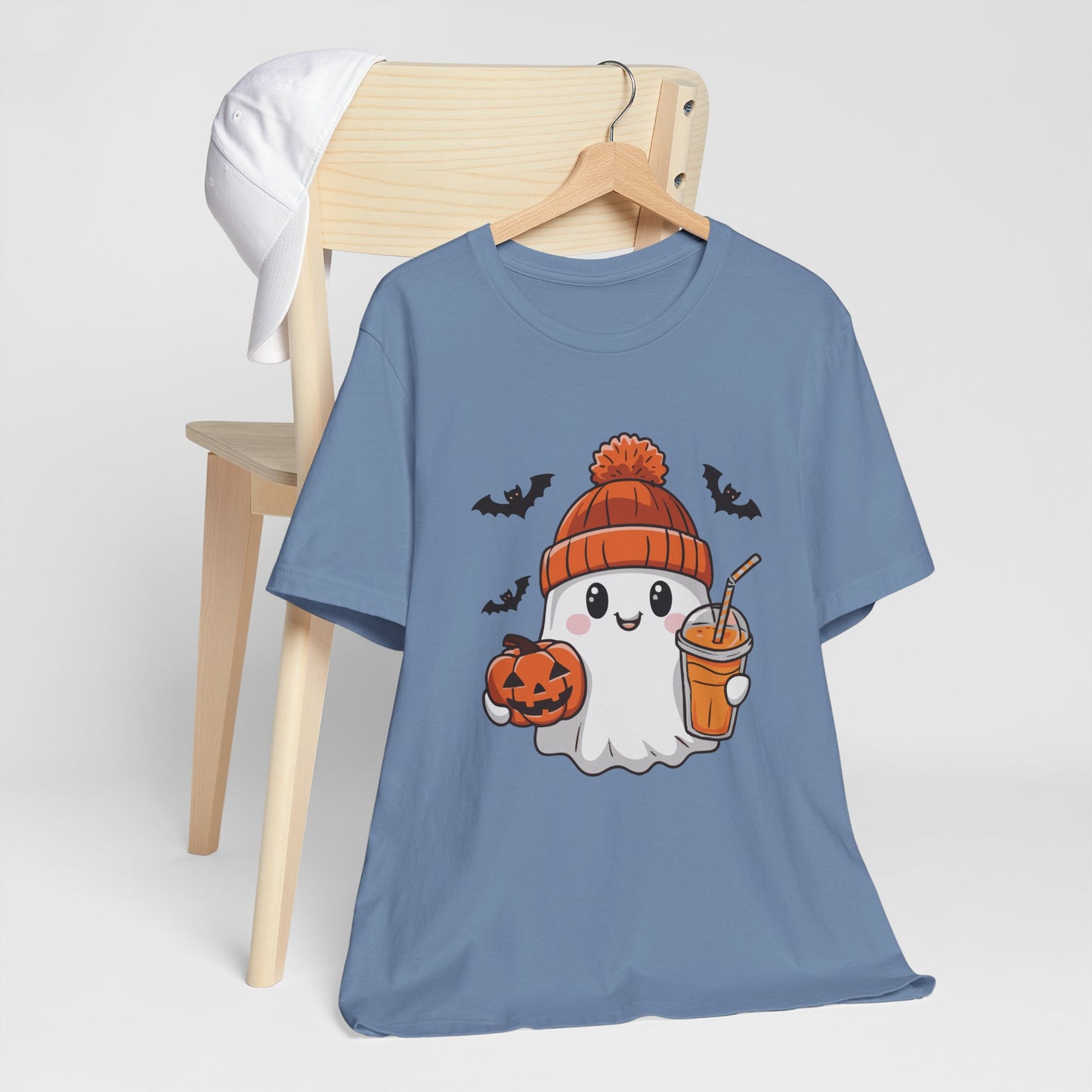 Exclusive Halloween Cute Pumpkin Spice Ghost - Sweatshirt - Fun colors 🧡🩶🩷