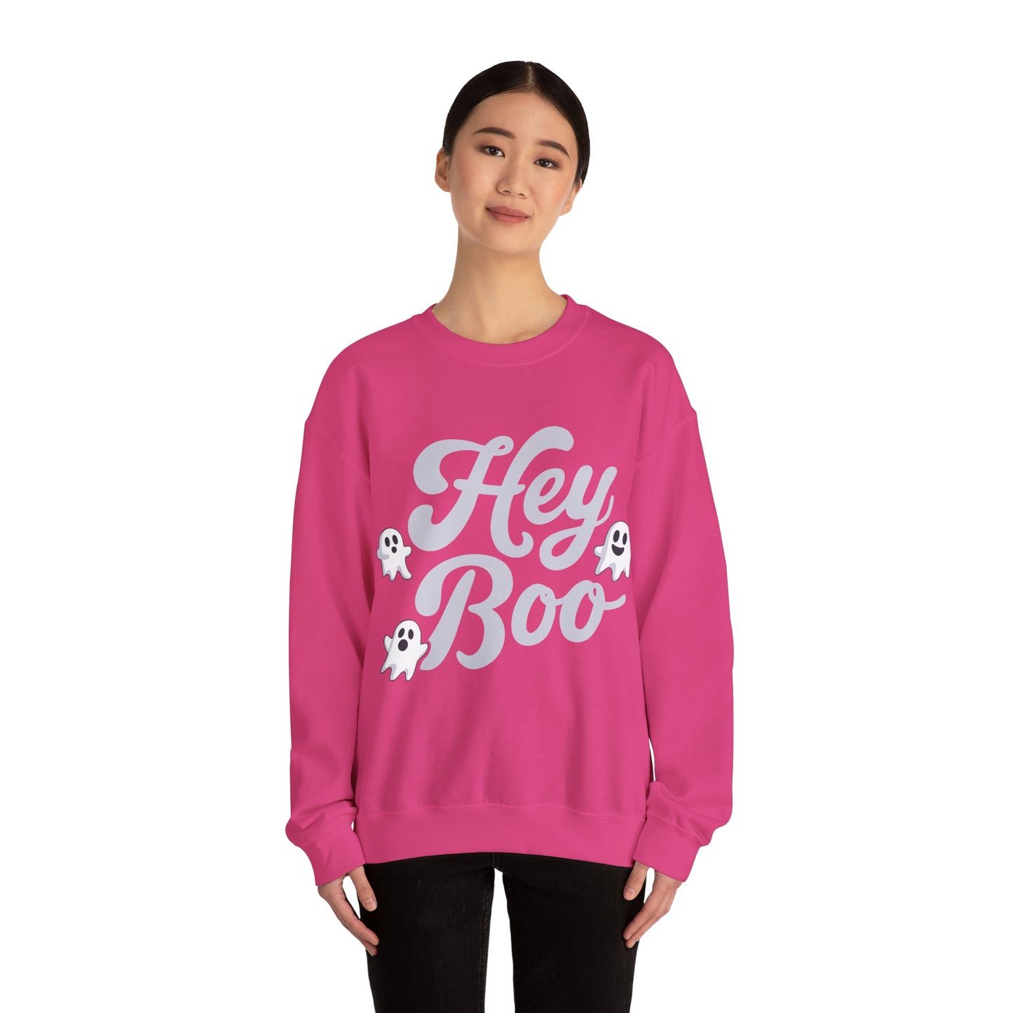 Exclusive Halloween Hey Boo - Sweatshirt - Fun colors 🧡🩶🩷