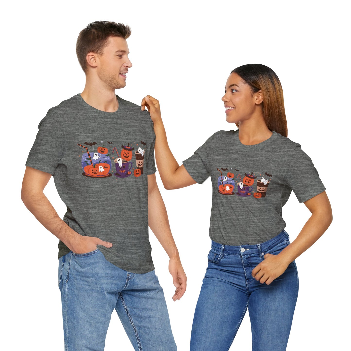 Exclusive Halloween Pumpkin Party - T-Shirt - Fun colors 🧡🩶🩷