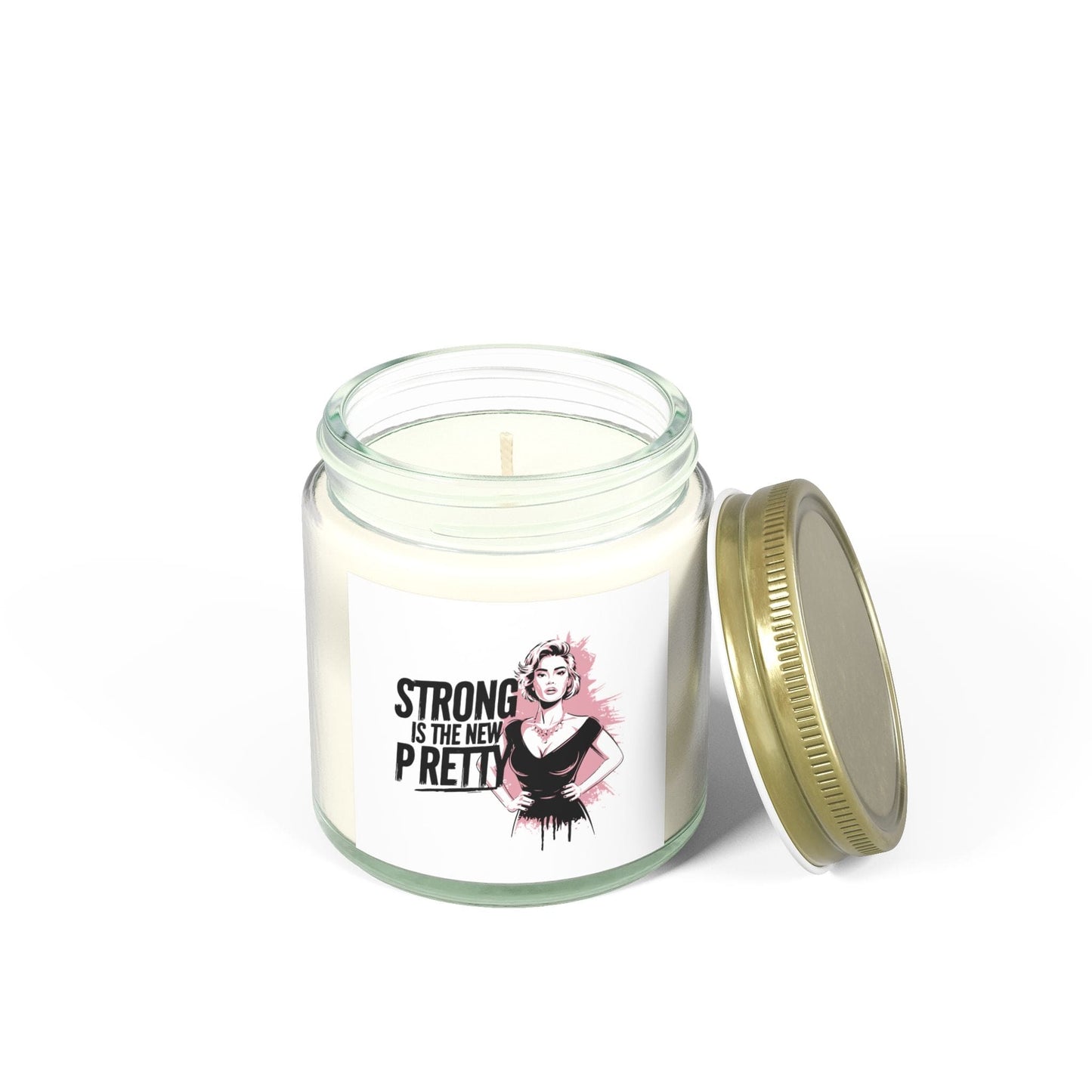 Strong is the new pretty - Natural & Non Toxic 🌱 Scented Candle Coconut Apricot Wax