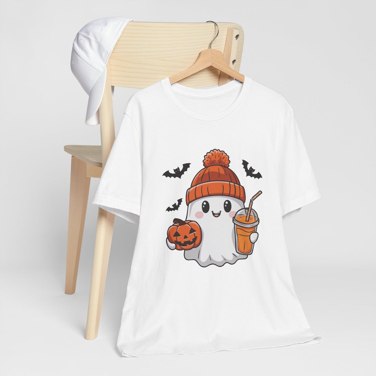 Exclusive Halloween Cute Pumpkin Spice Ghost - Sweatshirt - Fun colors 🧡🩶🩷