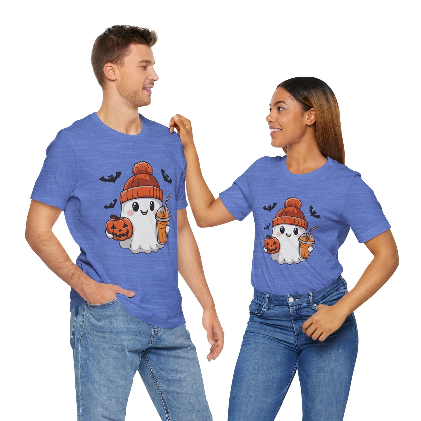 Exclusive Halloween Cute Pumpkin Spice Ghost - Sweatshirt - Fun colors 🧡🩶🩷