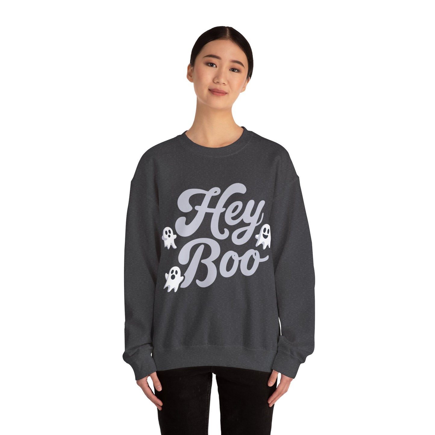 Exclusive Halloween Hey Boo - Sweatshirt - Fun colors 🧡🩶🩷