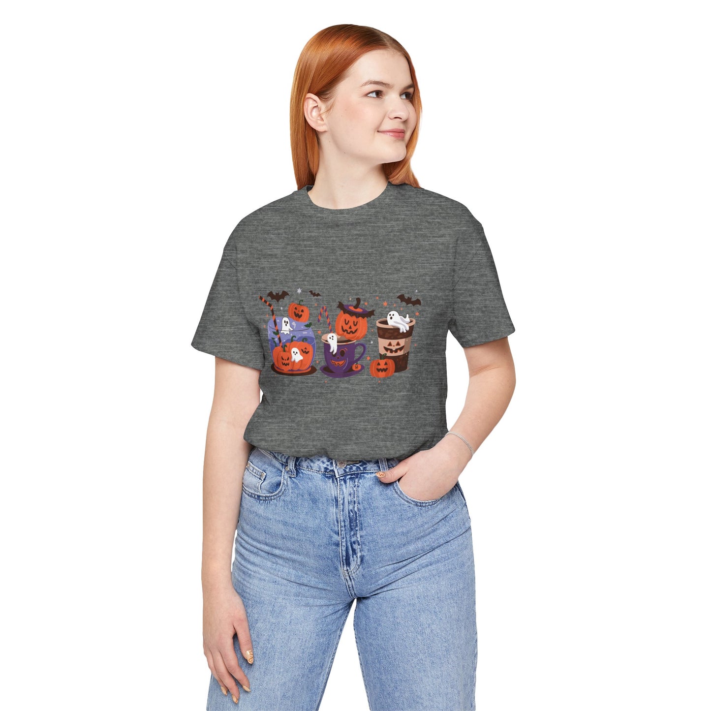 Exclusive Halloween Pumpkin Party - T-Shirt - Fun colors 🧡🩶🩷
