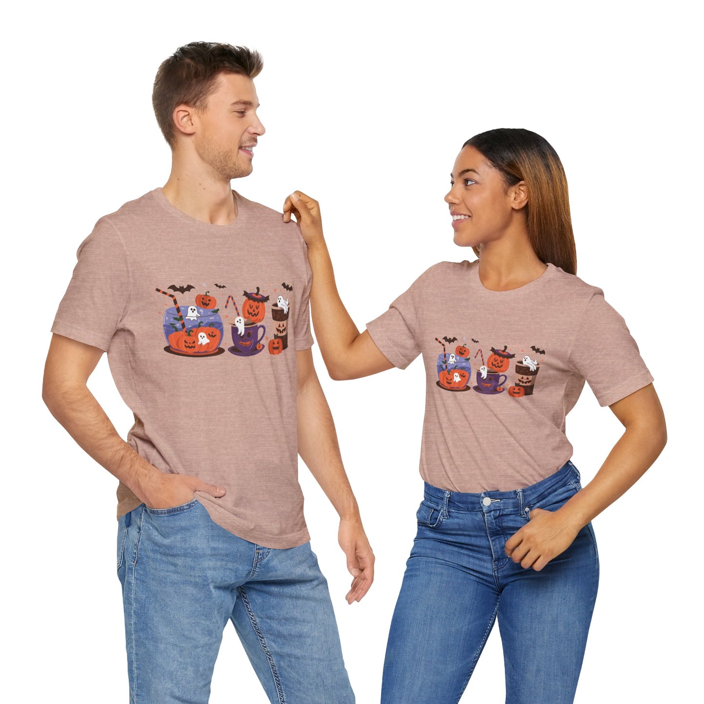 Exclusive Halloween Pumpkin Party - T-Shirt - Fun colors 🧡🩶🩷