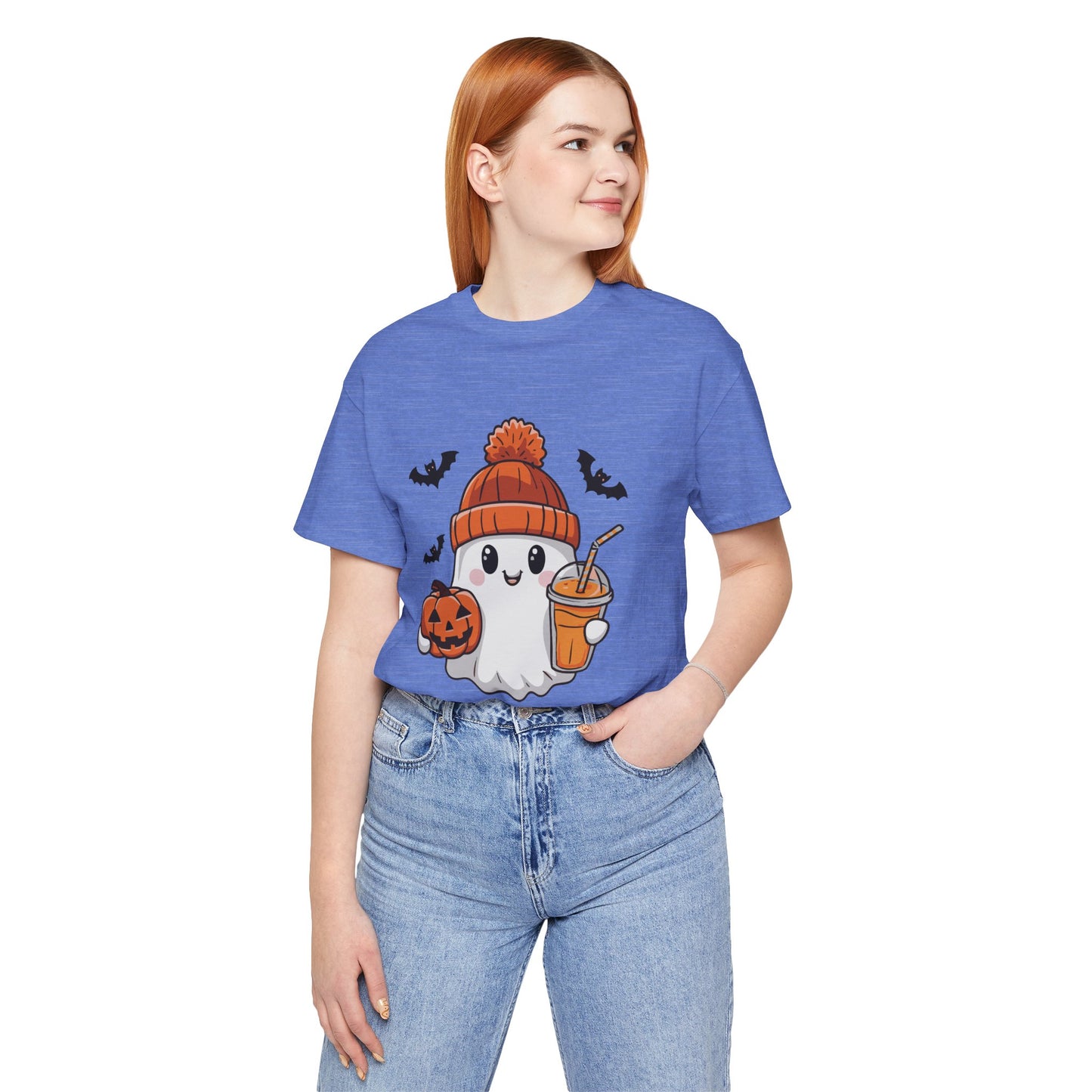 Exclusive Halloween Cute Pumpkin Spice Ghost - Sweatshirt - Fun colors 🧡🩶🩷
