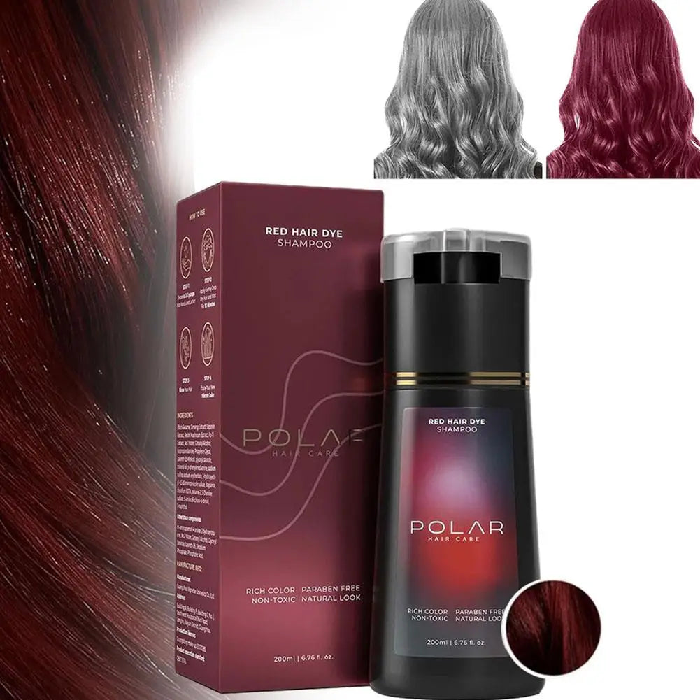 High-end 200ml Hair Dye Shampoo Quick Coloring Hair Dye Long Lasting Nourish Hair Dye Coloring Shampoo for Men Women Hair Care