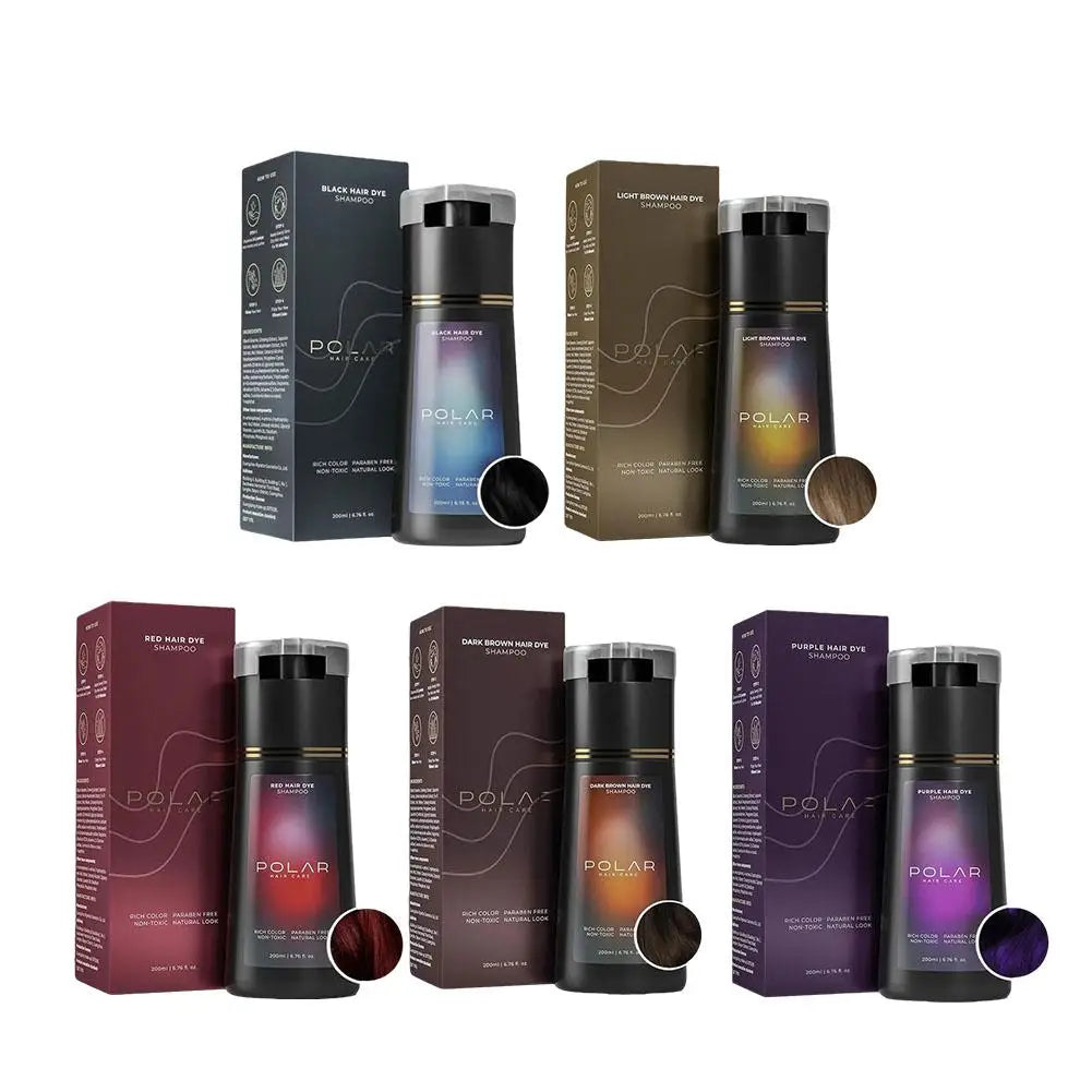 High-end 200ml Hair Dye Shampoo Quick Coloring Hair Dye Long Lasting Nourish Hair Dye Coloring Shampoo for Men Women Hair Care
