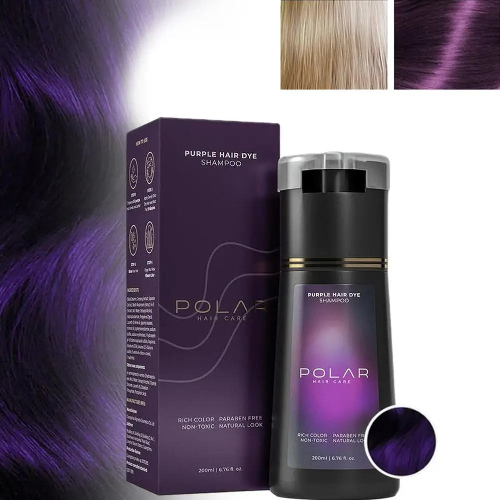High-end 200ml Hair Dye Shampoo Quick Coloring Hair Dye Long Lasting Nourish Hair Dye Coloring Shampoo for Men Women Hair Care