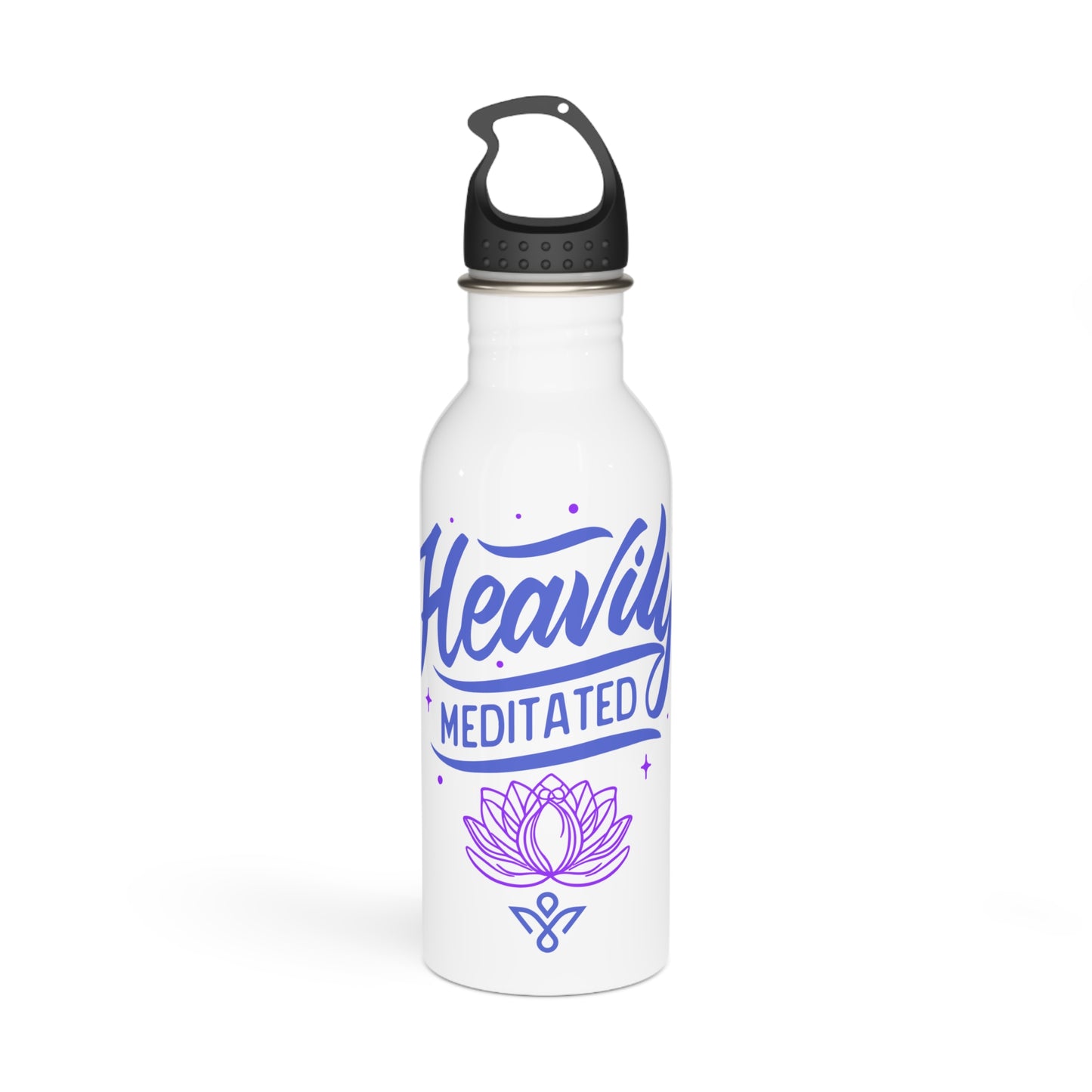 Heavily Meditated - Stainless Steel Water Bottle 20oz