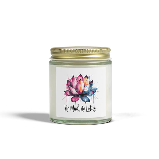 No Mud, No Lotus - Natural & Non Toxic 🌱 - Scented Candle Coconut Apricot Wax