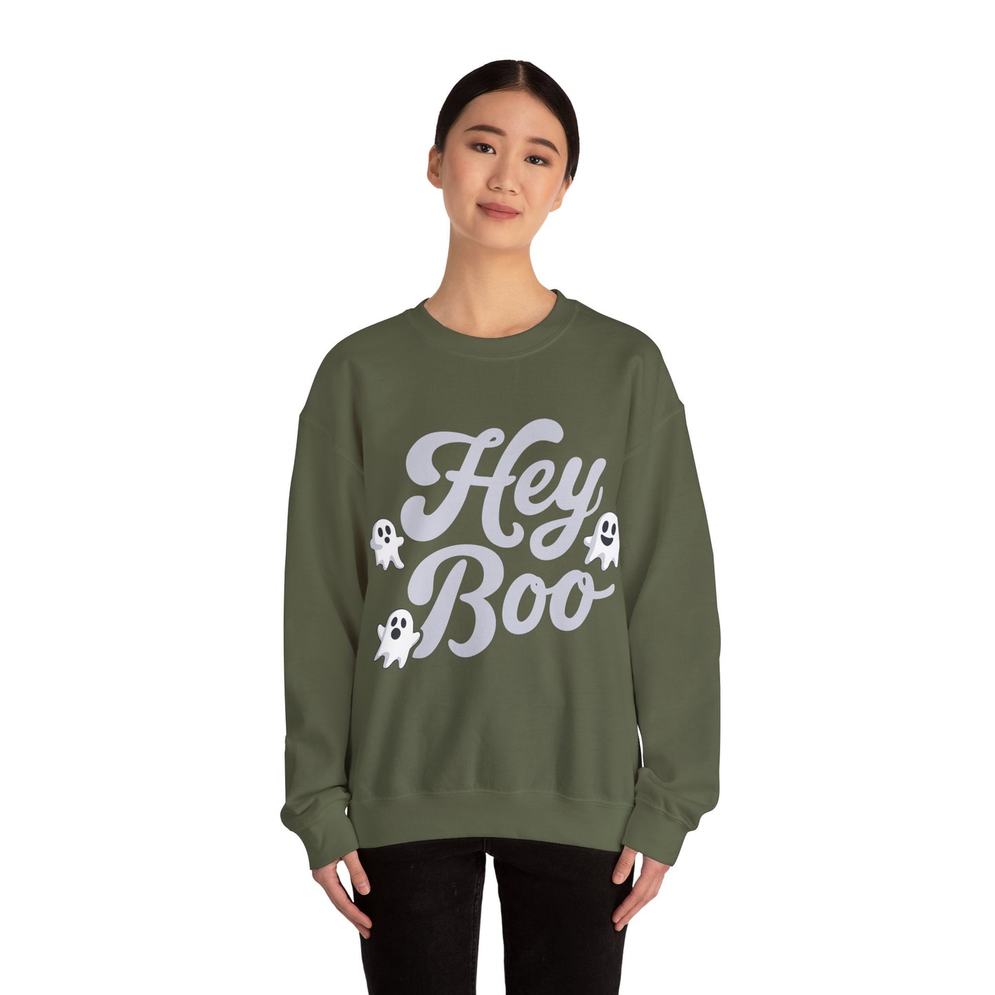 Exclusive Halloween Hey Boo - Sweatshirt - Fun colors 🧡🩶🩷