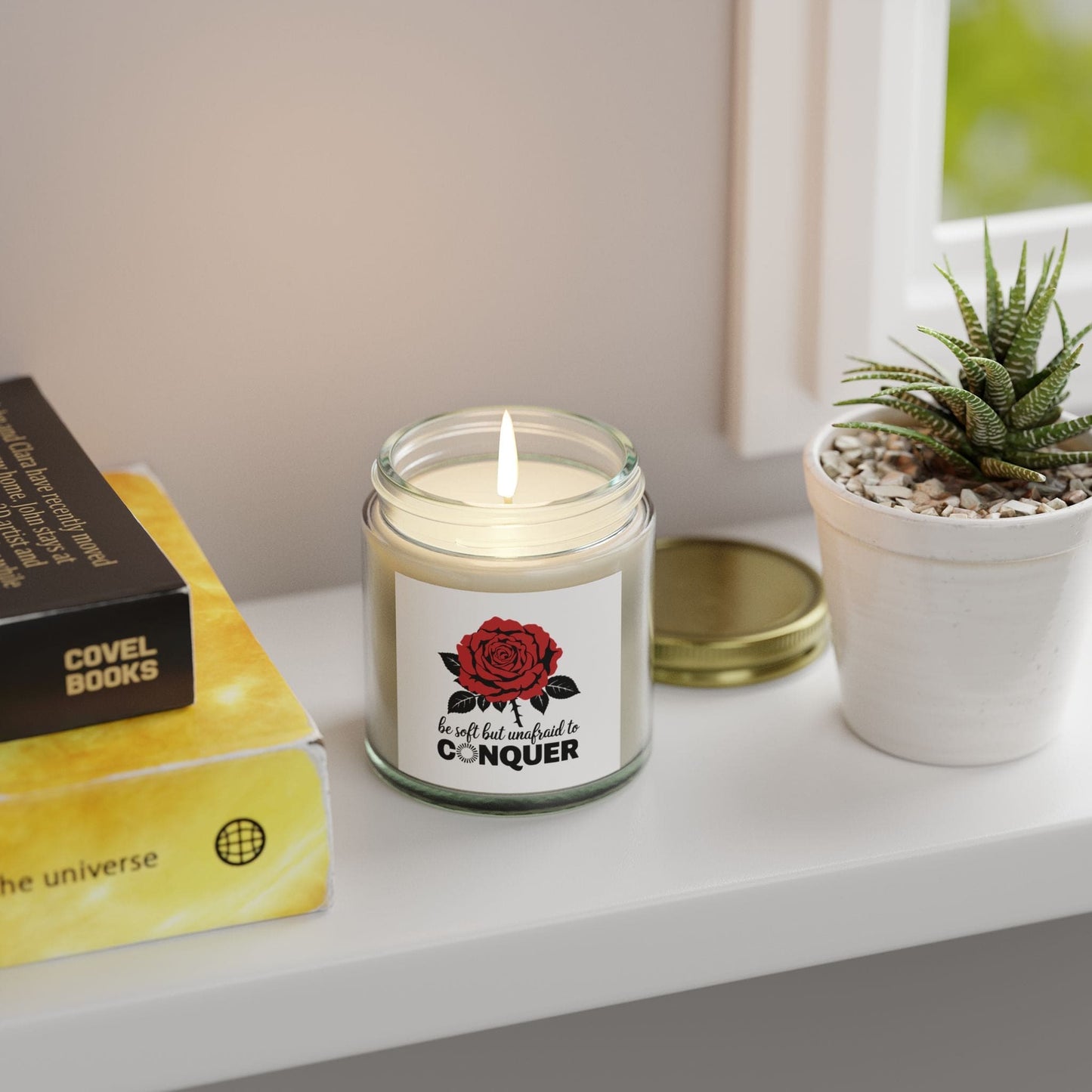 Soft but unafraid to conquer - Natural & Non Toxic 🌱 - Scented Candle Coconut Apricot Wax
