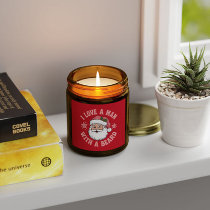I love a man with a beard Santa - Scented Candle Christmas Collection ✨🎅🎄