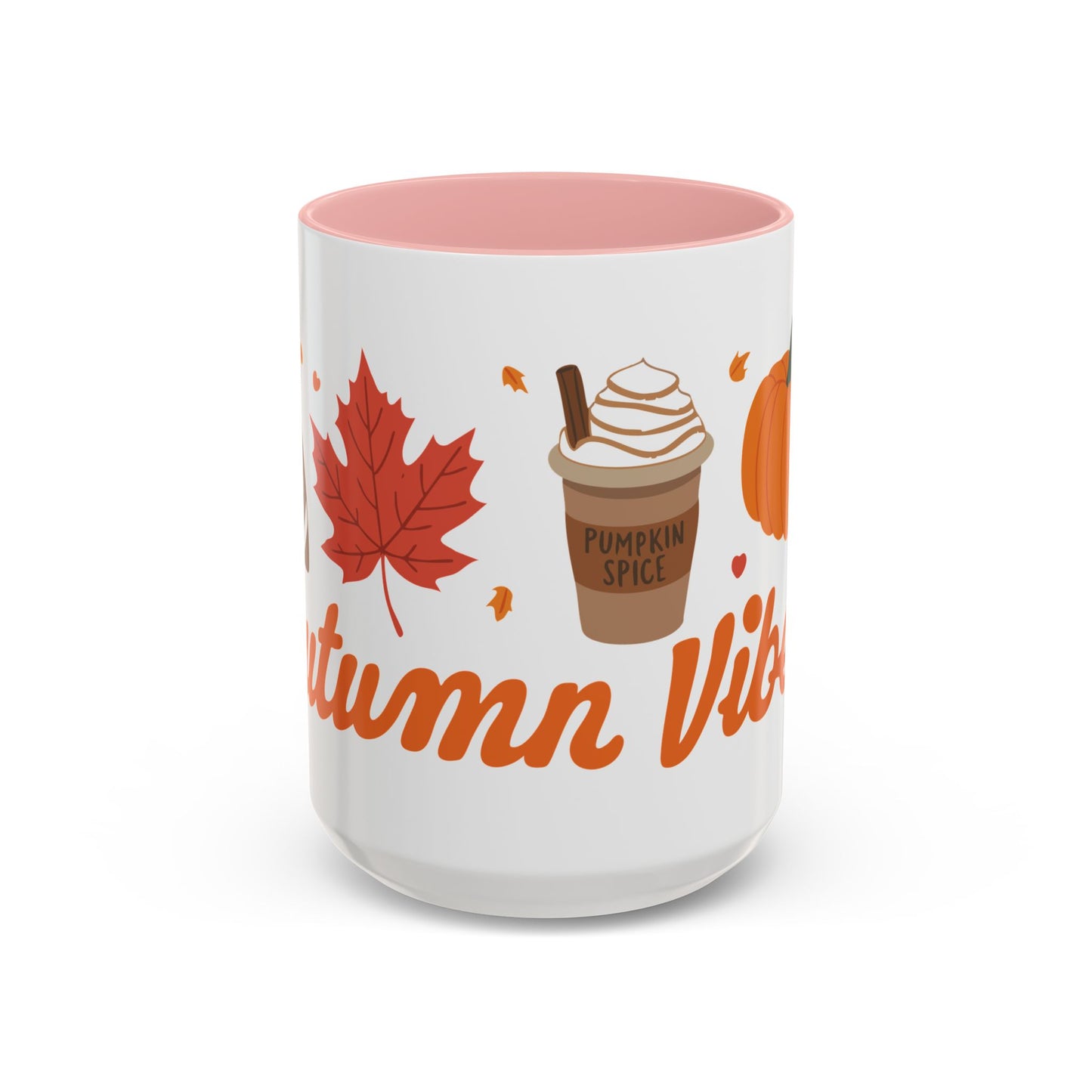 Autumn Vibes 🧡 - Accent Coffee Mug (11, 15 oz) - Wrap around design