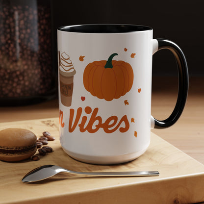 Autumn Vibes 🧡 - Accent Coffee Mug (11, 15 oz) - Wrap around design