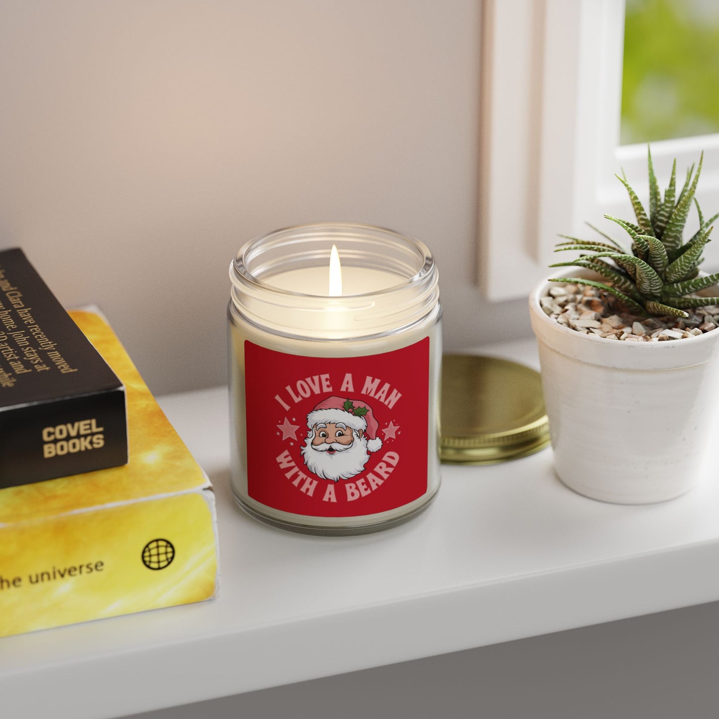 I love a man with a beard Santa - Scented Candle Christmas Collection ✨🎅🎄