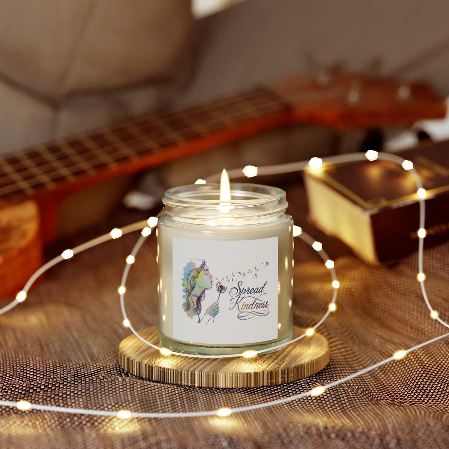 Spread Kindness - Natural & Non Toxic 🌱 - Scented Candle Coconut Apricot Wax