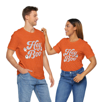 Exclusive Halloween Hey Boo - T-Shirt - Fun colors 🧡🩶🩷
