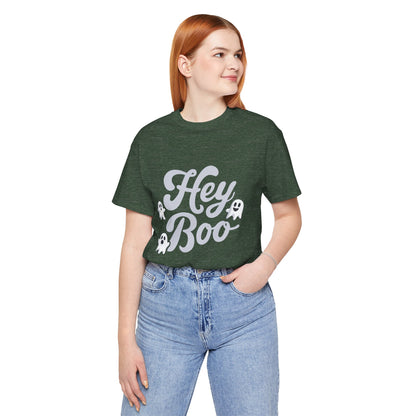 Exclusive Halloween Hey Boo - T-Shirt - Fun colors 🧡🩶🩷