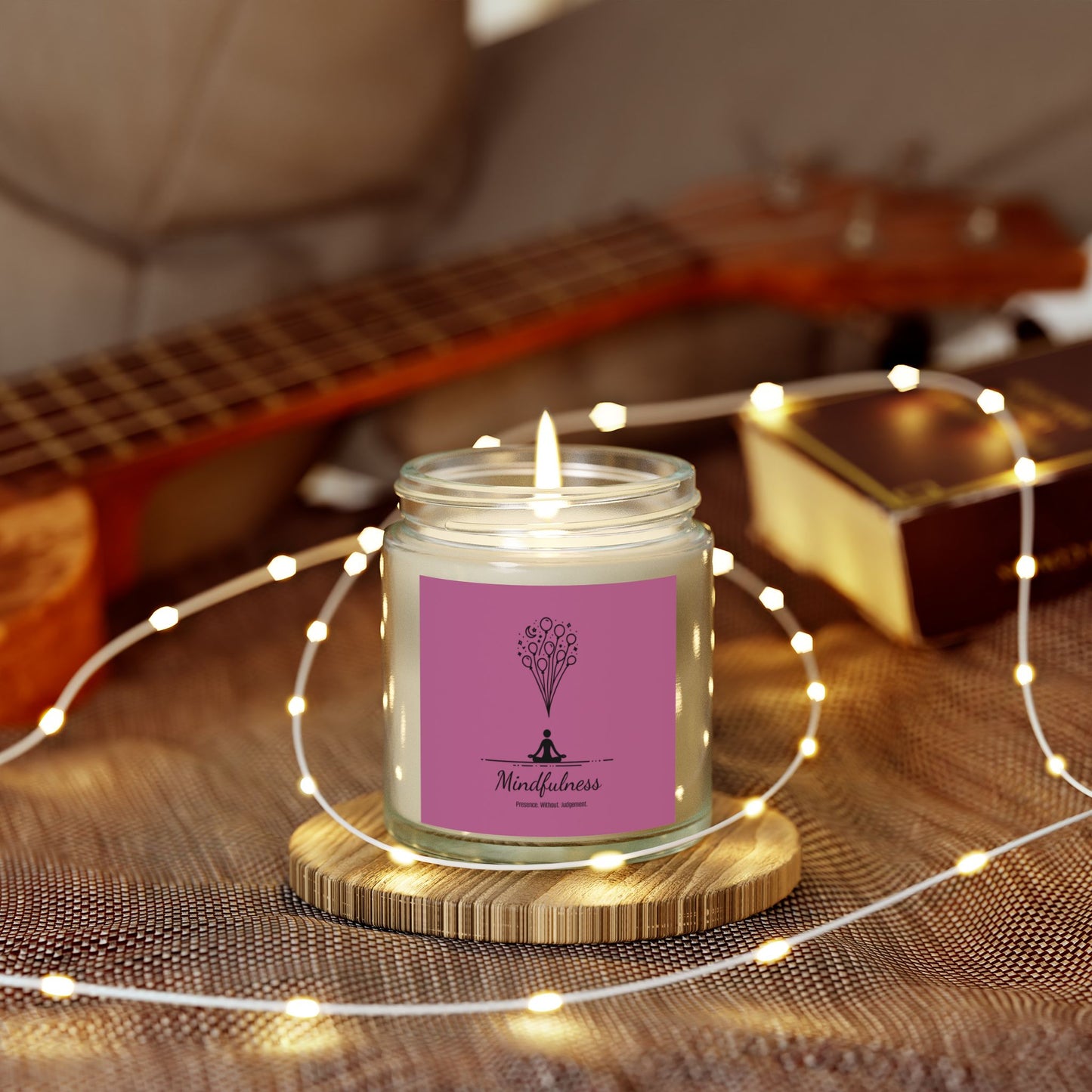 Mindfulness - Natural & Non Toxic 🌱 - Scented Candle Coconut Apricot Wax