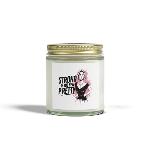 Strong is the new pretty - Natural & Non Toxic 🌱 Scented Candle Coconut Apricot Wax