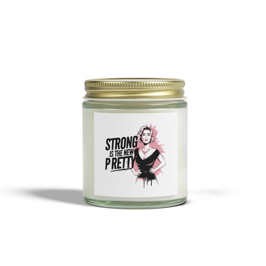 Strong is the new pretty - Natural & Non Toxic 🌱 Scented Candle Coconut Apricot Wax