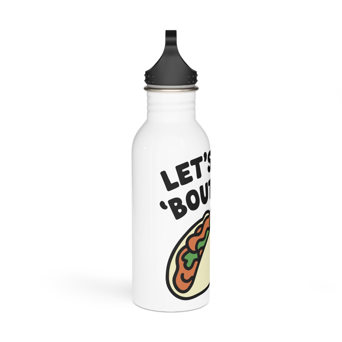 LET'S TACO 'BOUT LOVE - Valentine's Day - Stainless Steel Water Bottle 20oz