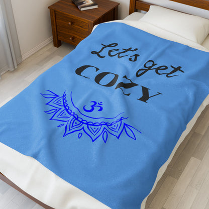 Let's get COZY - Velveteen Plush Blanket