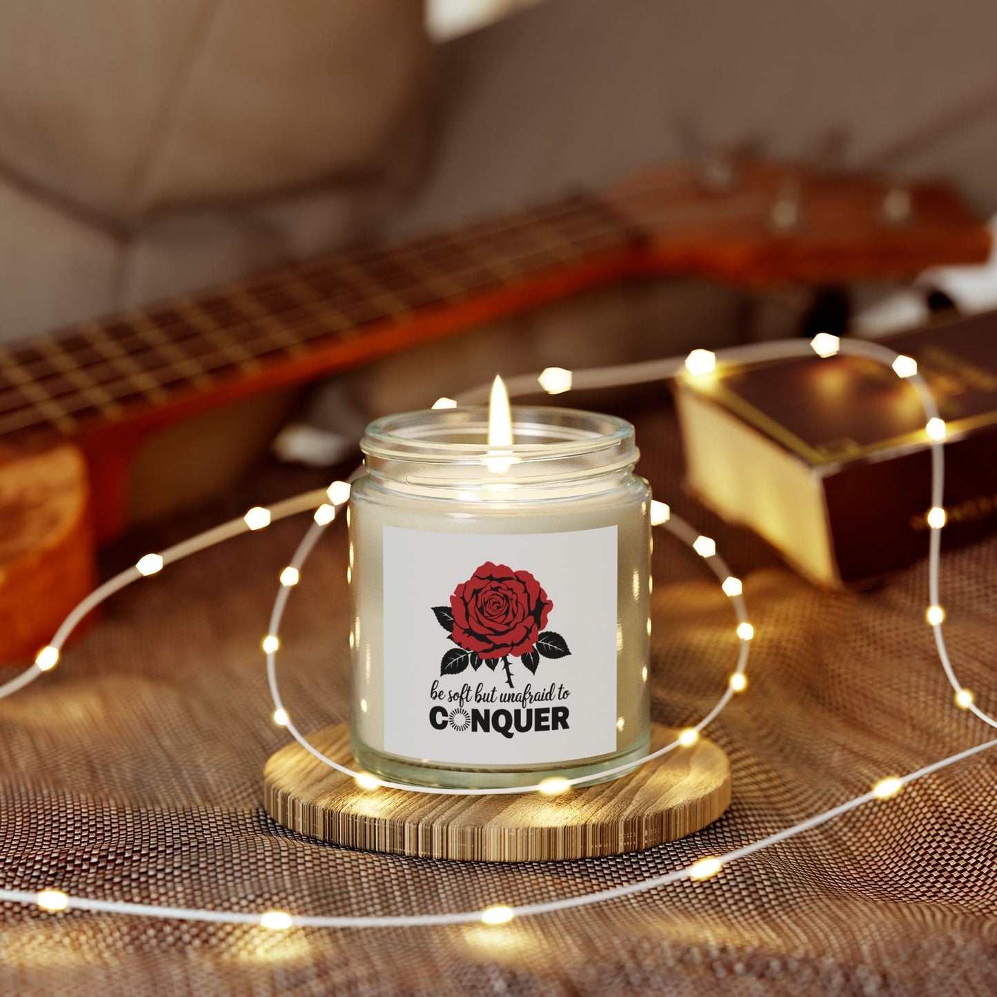 Soft but unafraid to conquer - Natural & Non Toxic 🌱 - Scented Candle Coconut Apricot Wax