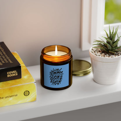 Living my best life - Natural & Non Toxic 🌱 - Scented Candle Coconut Apricot Wax