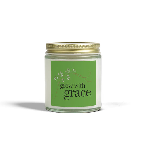 Grow with grace - Natural & Non Toxic 🌱 - Scented Candle Coconut Apricot Wax
