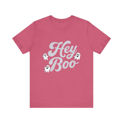 Exclusive Halloween Hey Boo - T-Shirt - Fun colors 🧡🩶🩷