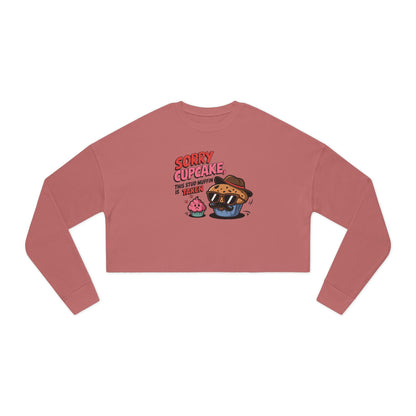 SORRY CUPCAKE - Valentine's Day 🩷 Women's Cropped Sweatshirt - Unique Design & Limited Edition ✨