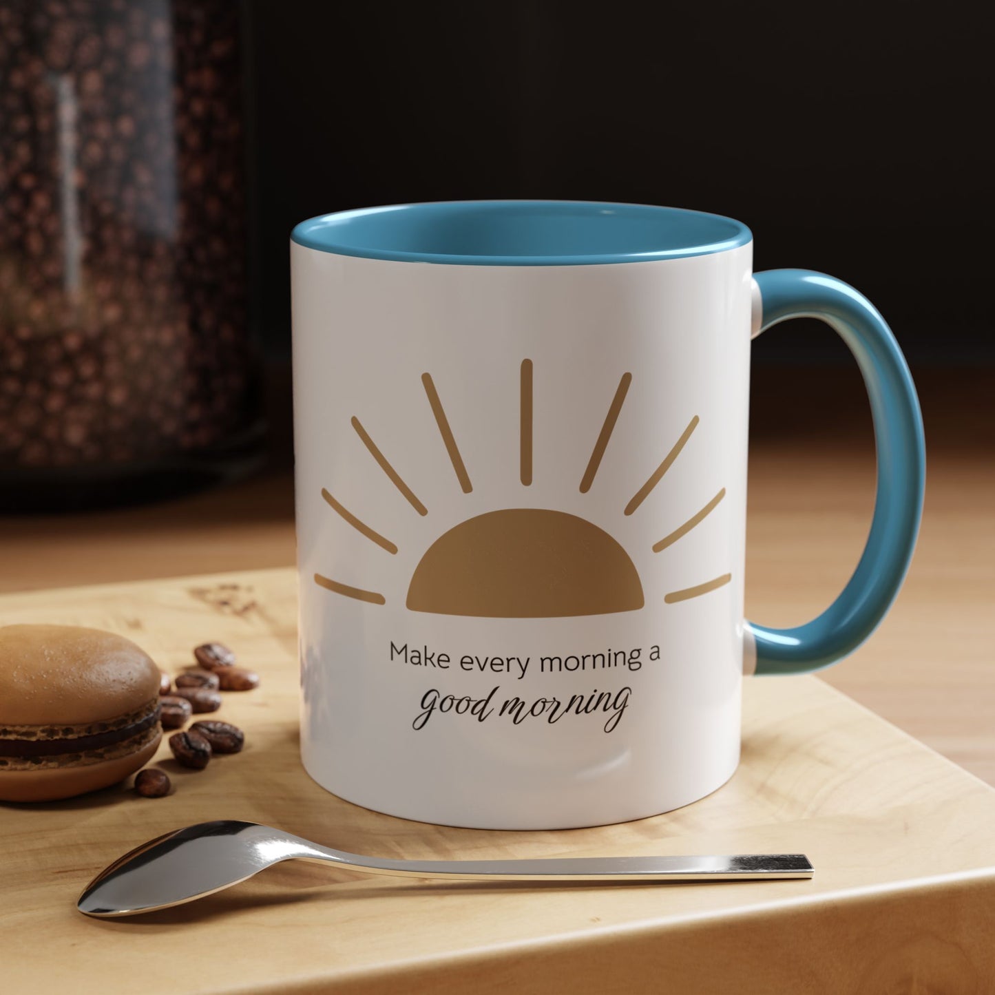Make every morning a good morning ☀️ - Accent Coffee Mug (11, 15 oz) - Double sided design