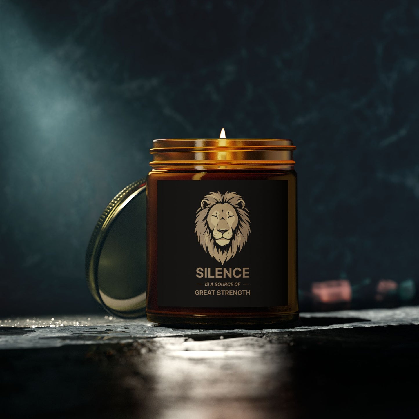 Silence is a great source of strength - Natural & Non Toxic 🌱 - Scented Candle Coconut Apricot Wax