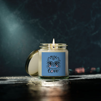 MEOW Love  - Natural & Non Toxic 🌱 - Scented Candle Coconut Apricot Wax