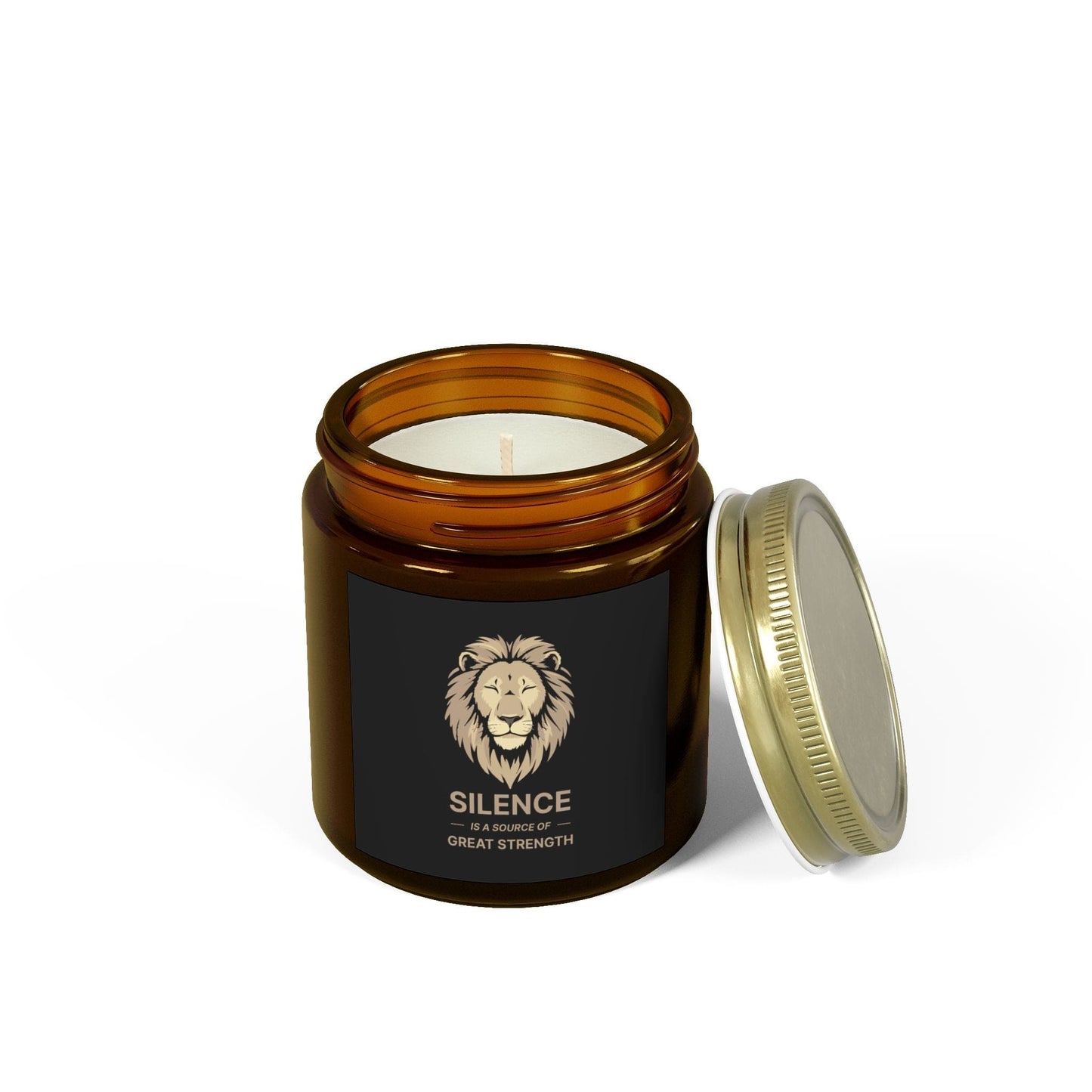 Silence is a great source of strength - Natural & Non Toxic 🌱 - Scented Candle Coconut Apricot Wax