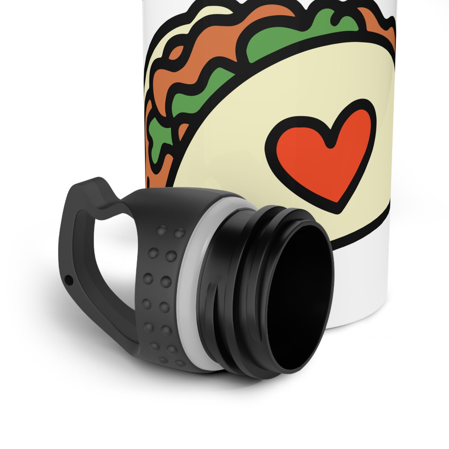 LET'S TACO 'BOUT LOVE - Valentine's Day - Stainless Steel Water Bottle 20oz