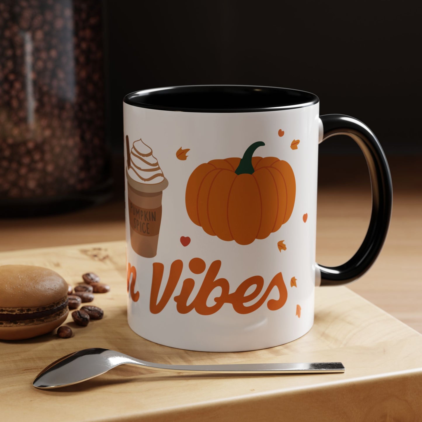 Autumn Vibes 🧡 - Accent Coffee Mug (11, 15 oz) - Wrap around design