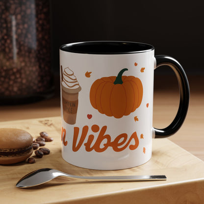 Autumn Vibes 🧡 - Accent Coffee Mug (11, 15 oz) - Wrap around design