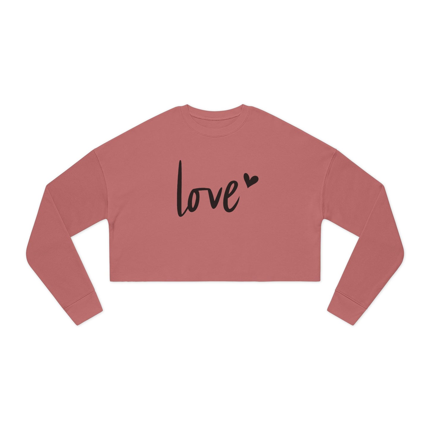 Love - Valentine's Day Women's Cropped Sweatshirt - Limited Edition