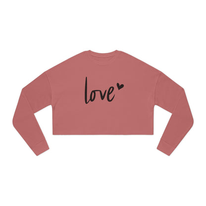 Love - Valentine's Day Women's Cropped Sweatshirt - Limited Edition