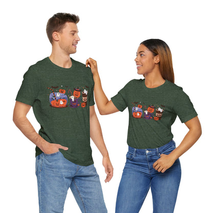 Exclusive Halloween Pumpkin Party - T-Shirt - Fun colors 🧡🩶🩷